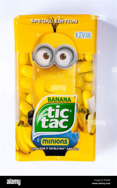 minions banana tic tac special edition isolated on white background ...