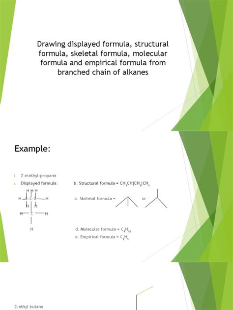 Drawing Displayed Formula, Structural Formula, and | PDF