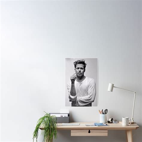 "Brad pitt" Poster for Sale by rekiya13 | Redbubble