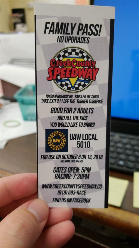 Race Tickets! This weekend | UAW Region 8