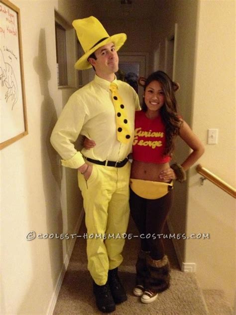 Curious George and The Man In The Yellow Hat Couple Costume