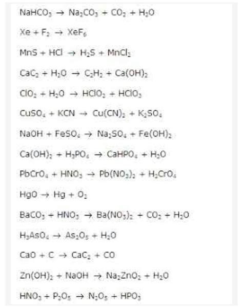 please 50 unbalanced equations? - Brainly.in