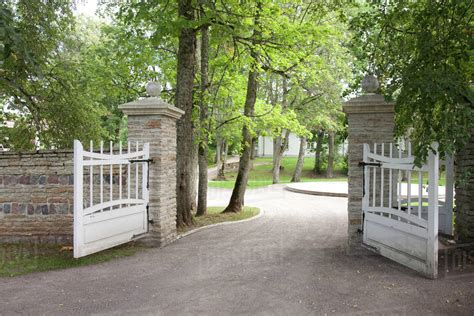 Open Gates to the Palmse Manor - Stock Photo - Dissolve