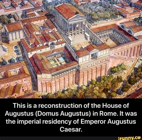 This is a reconstruction of the House of Augustus (Domus Augustus) in ...