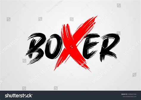 Boxer Grunge Brush Stroke Word Text Stock Vector (Royalty Free) 1636661926 | Shutterstock