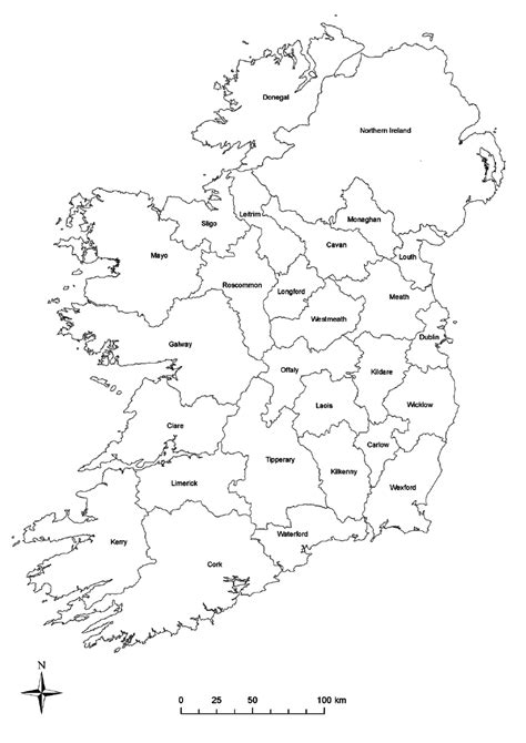 Map Of Counties In Ireland - Maping Resources