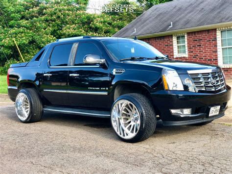 2007 Cadillac Escalade EXT with 24x14 -81 American Force Nemesis Cc and 32/12.5R24 Landspider ...