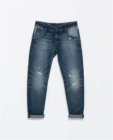 ZARA - WOMAN - RIPPED BOYFRIEND JEANS | Boyfriend jeans, Ropa y Pantalones