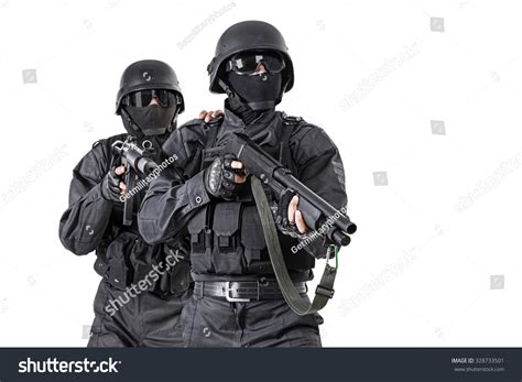 Spec Ops Officers Swat Black Uniform Stock Photo 328733501 | Shutterstock