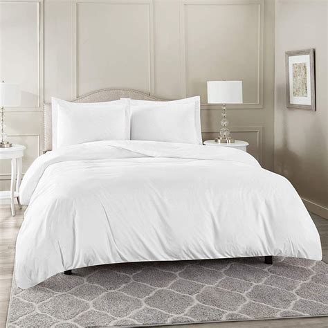 Nestl White Duvet Cover King Size - Soft Double Brushed King Duvet ...