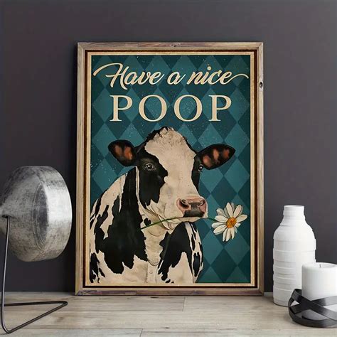 Modern Canvas Animal Hd Prints For Living Room Decor - Have A Nice Poop ...