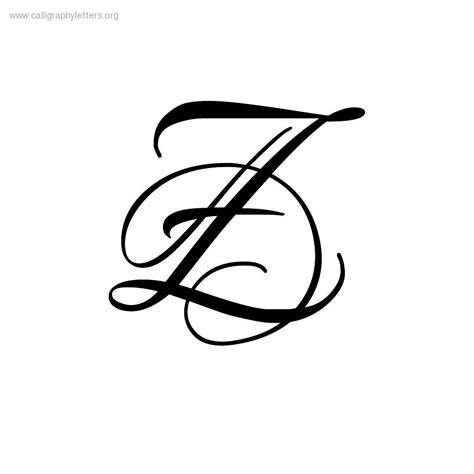 Pics For > Script Letter Z | Tattoo lettering fonts, Lettering alphabet fonts, Lettering