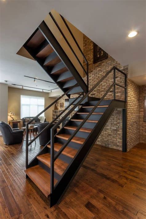 10 Inspiring Industrial Staircases & Design Ideas | Stairs design modern, Home stairs design ...