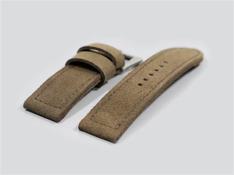 Grey Panerai Strap 'Titanium Suede' w/ Buckle - Marcello Straps ...