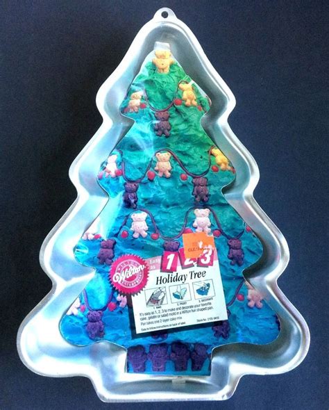 Wilton Cake Pan Holiday Tree Christmas Step by Step 2105-9410 1986 #Wilton | Tree cakes ...