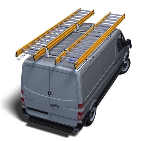 Prime Design ErgoRack Double Drop Down Ladder Rack for Mercedes Sprinter | U.S. Upfitters