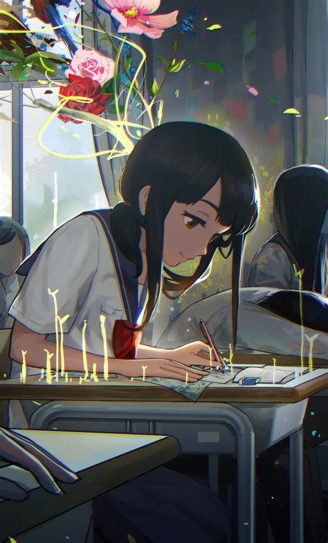 Anime Girl Studying Wallpapers - Top Free Anime Girl Studying Backgrounds - WallpaperAccess