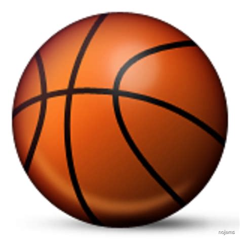 "Basketball Emoji" by nojams | Redbubble