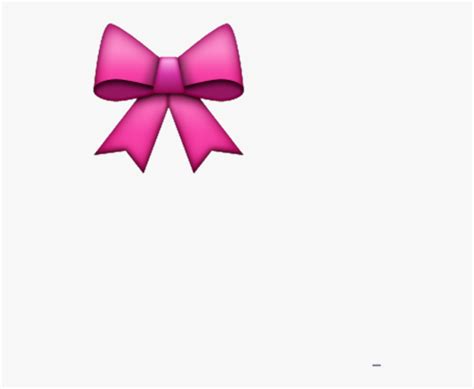 #bow #emoji #cute - Pink Bow Tie Emoji, HD Png Download - kindpng