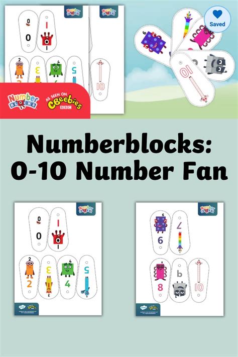 Numberblocks Printables Free: 0-10 Number Fan | Algebraic thinking ...