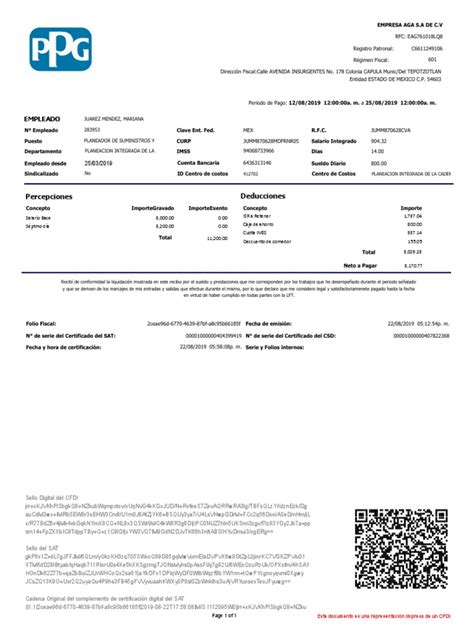 recibo de nomina (1) | Salario | Sueldos y salarios