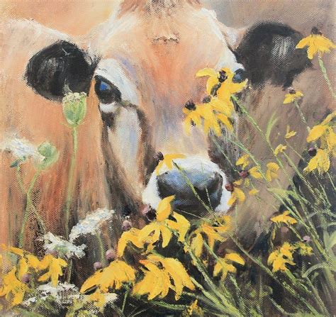 Jersey Cow by Olivia O'Carra - ArtClickIreland.com | Painting, Jersey cow, Cow painting