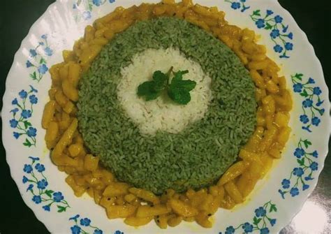 Hariyali Rice Recipe by Sudipa Gope - Cookpad