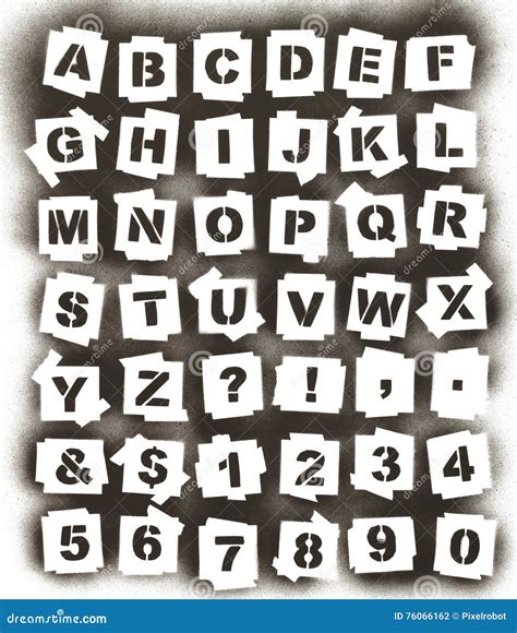 Spray Stencil Font