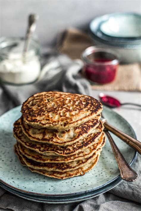 Rice Flour Pancakes with Homemade Raspberry Chia Jam - Delicious and Healthy by Maya