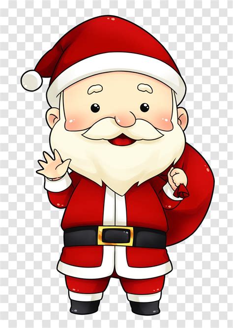 Santa Claus Christmas Day Clip Art Image Cartoon Transparent PNG