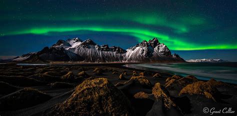 Northern Lights over Vestrahorn, Iceland Time Lapse Photography ...