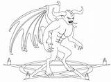 Coloriage Diable à Imprimer sketch template