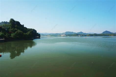 Scenery Scenery Of West Lake Background, Landscape, Lake And Mountains ...