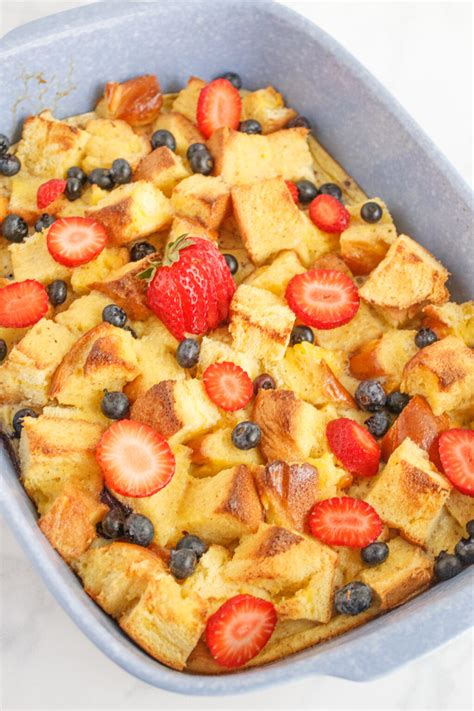 Brioche French Toast Casserole - The Happy Mustard Seed