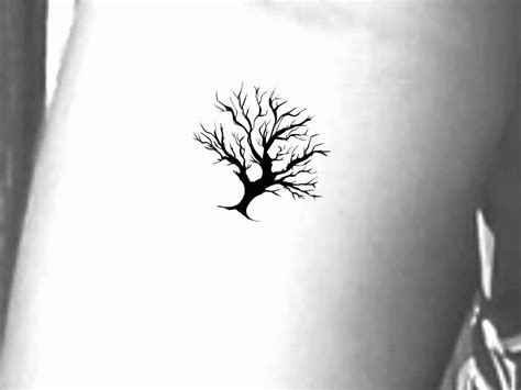 Tree Silhouette Temporary Tattoo / Tree Tattoo / Plants Tattoo - Etsy ...