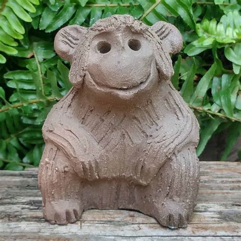 Sitting Monkey Sculpture