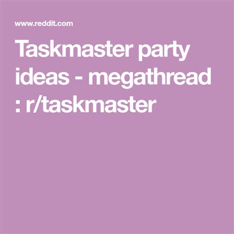 Taskmaster party ideas - megathread | Taskmaster, Party, Fun cup