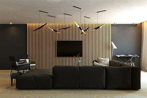 Lambris mural design et panneaux déco en lamelles de bois en 2020 (avec ...