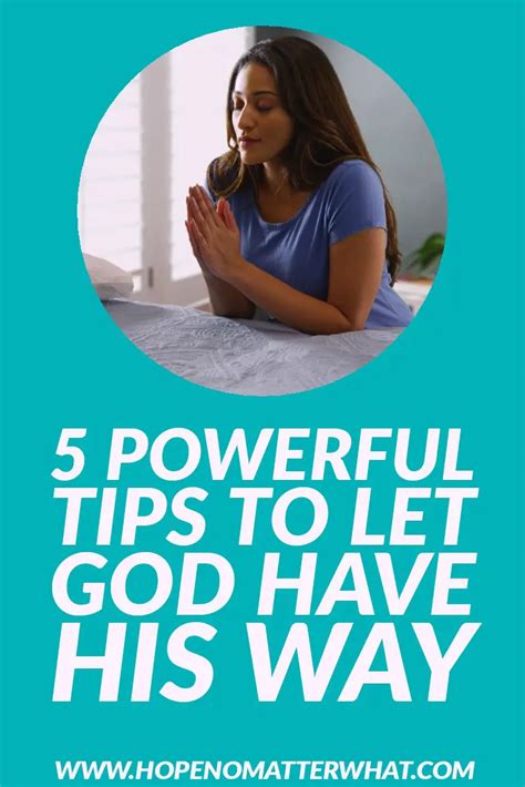 Let god have his way 5 powerful tips – Artofit