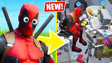 New DEADPOOL SKIN Challenges!! (Fortnite Battle Royale) - YouTube