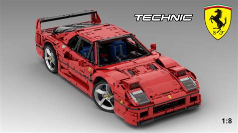 This Life-size Ferrari F40 Is Made Of 358,000 Lego Elements, 48% OFF