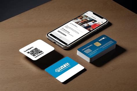 Premium Photo | TechSavvy Networking Interactive NFC Chip Integration Business Card