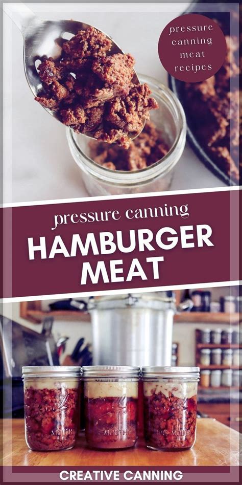 Canning Hamburger (Ground Beef) | Recipe in 2022 | Canning recipes, Pressure canning recipes ...