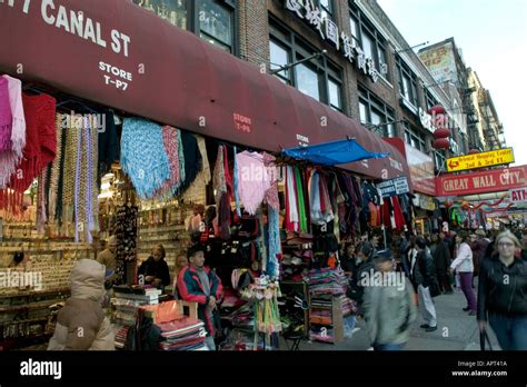 Stores on Canal street in Chinatown Manhattan New York USA November ...