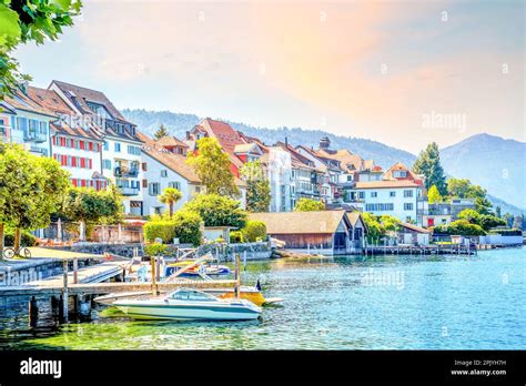 Old city of Zug, Switzerland Stock Photo - Alamy