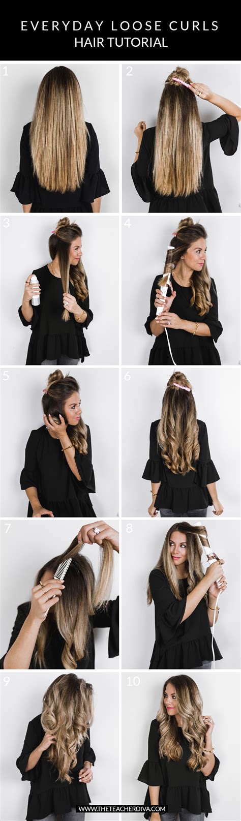 How I Get My Everyday Loose Curls | The Teacher Diva: a Dallas Fashion ...