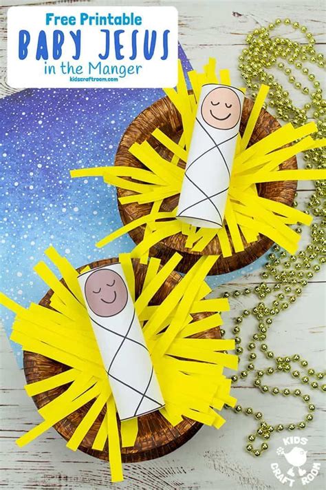 This Baby Jesus In A Manger Craft is super easy and cute. It's a fun ...