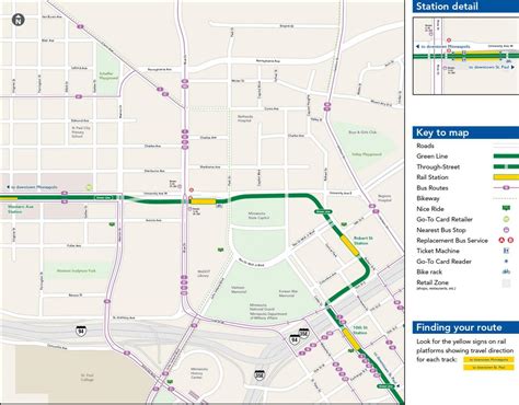 Chicago green line map - Green line map Chicago (United States of America)