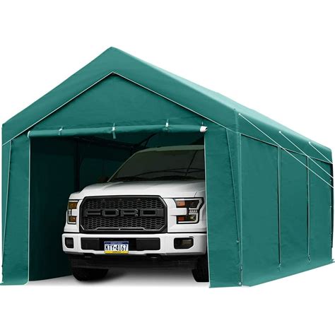 FINFREE 10 x 20 ft Heavy Duty Carport Car Canopy with Removable ...