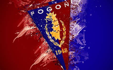 Pogon szczecin fc, logo, creativo, equipo de fútbol polaco, ekstraklasa, emblema, Fondo de ...